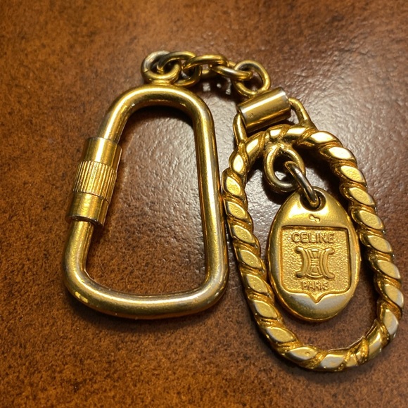 Vintage Celine Macadam Gold Cokor Key
Ring/Charm - Picture 1 of 5